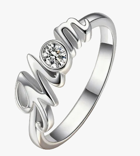 Heart-Shaped Crystal Ring