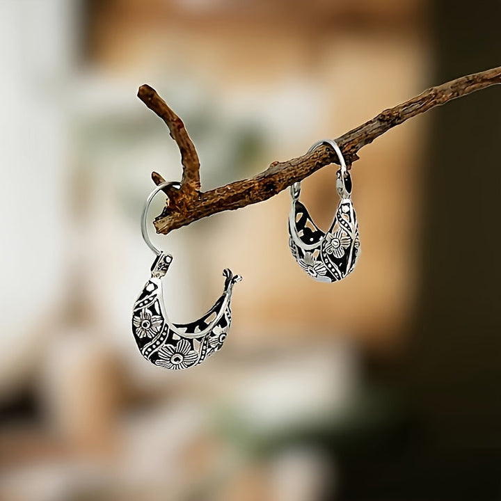 Evella™ - Signature Floral Hoop Earrings