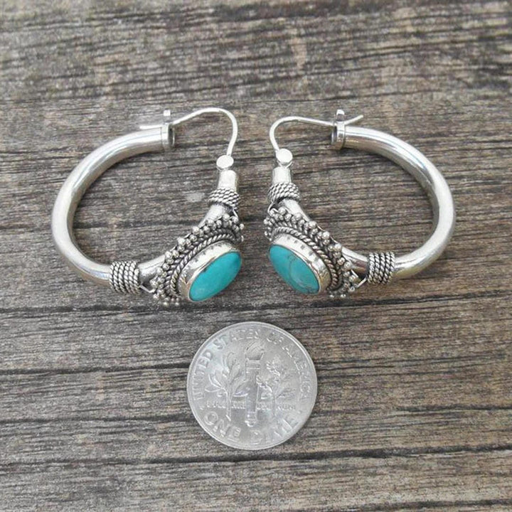 Elettra™ - Vintage Turquoise Earrings