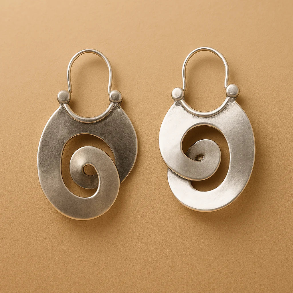 Handcrafted Spiral Dance Earrings