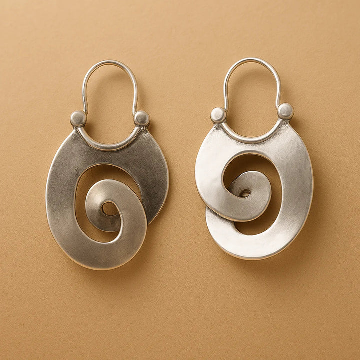 Handcrafted Spiral Dance Earrings
