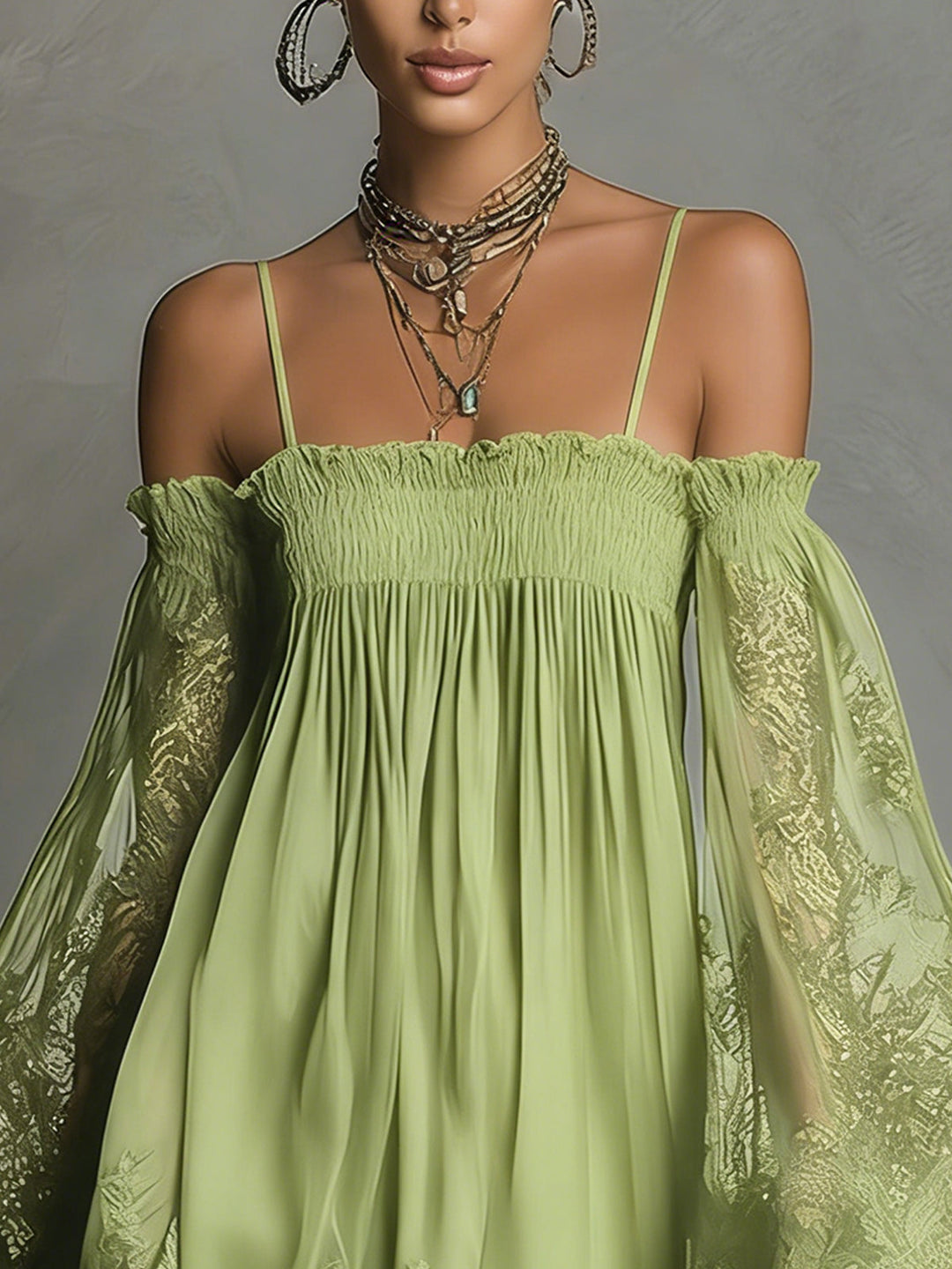 Coralína™ - Off-Shoulder Lace Mini Dress