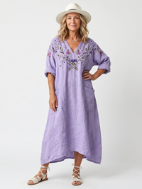 Esmée™ - Oversized Floral  Midi Dress