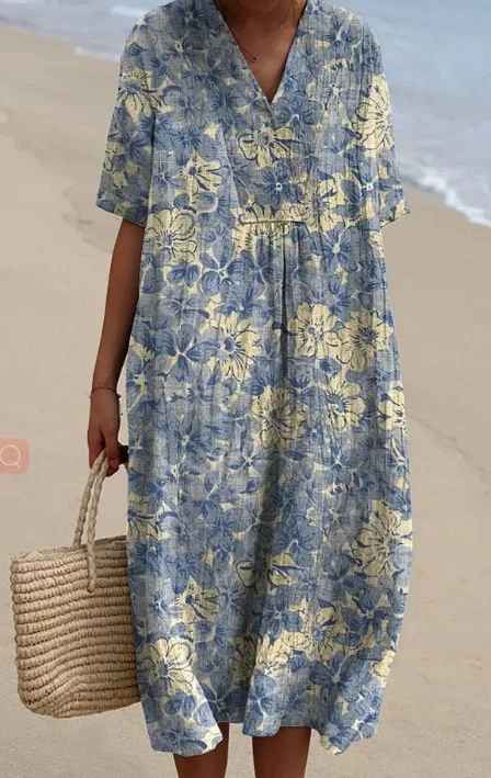 Miranova™ - Floral Garden Print Summer Dress