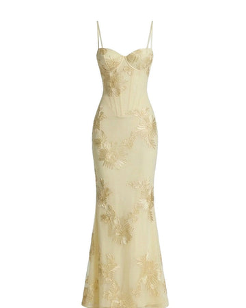 Elegant Stitch Maxi Dress