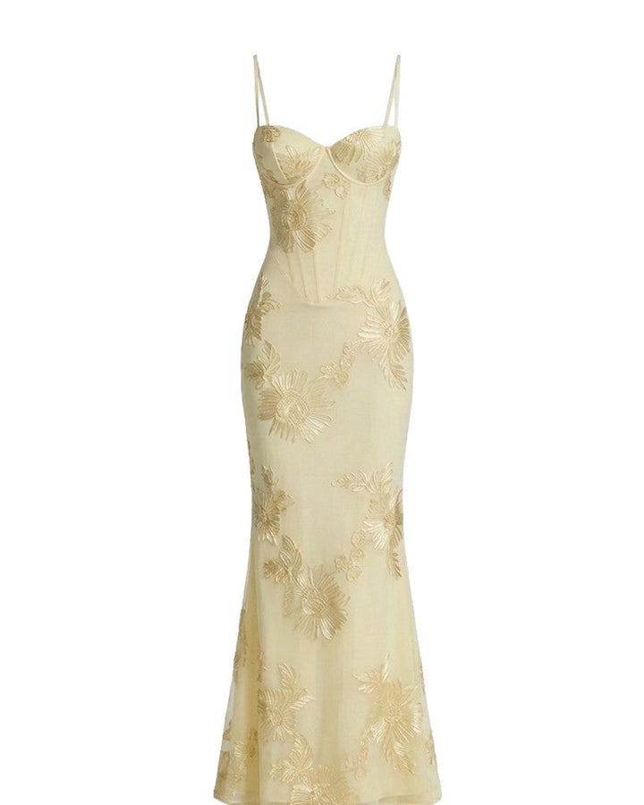 Elegant Stitch Maxi Dress