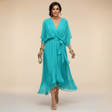 Wren™ - V-Neck Flowing Midi Dress