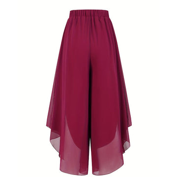 Doriana™ - Asymmetrical Wide-Leg Chiffon Pants