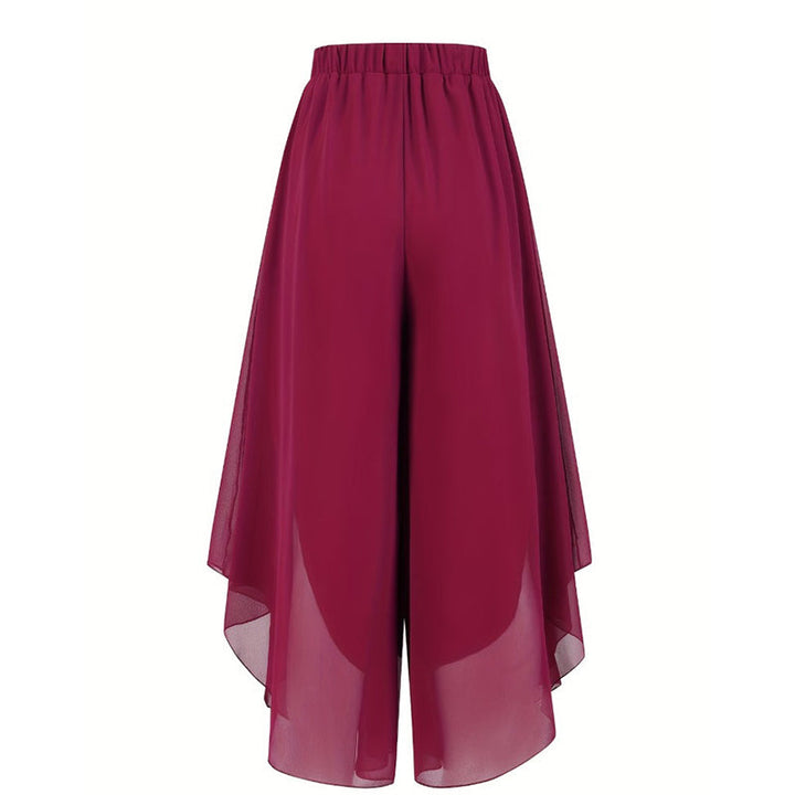 Doriana™ - Asymmetrical Wide-Leg Chiffon Pants