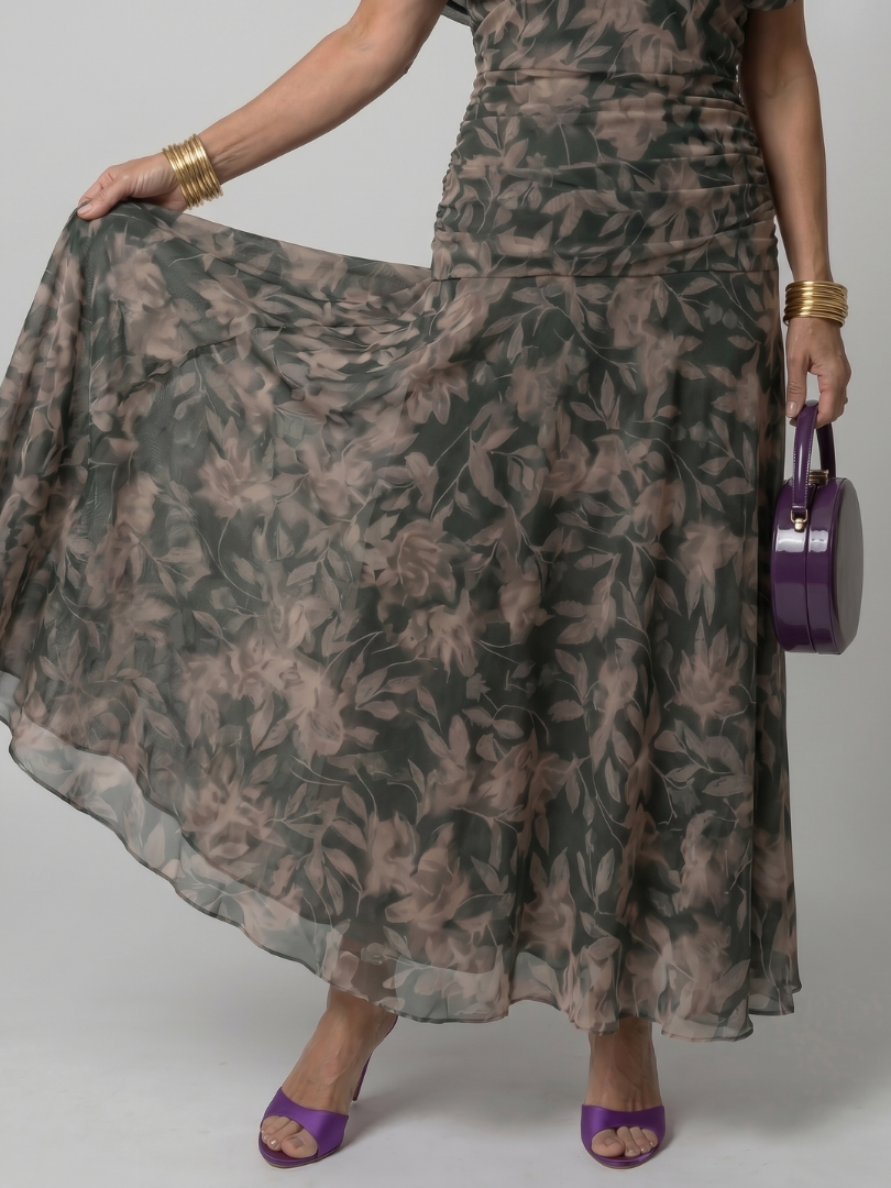Sobria™ - Off-Shoulder Flowing Midi Dress