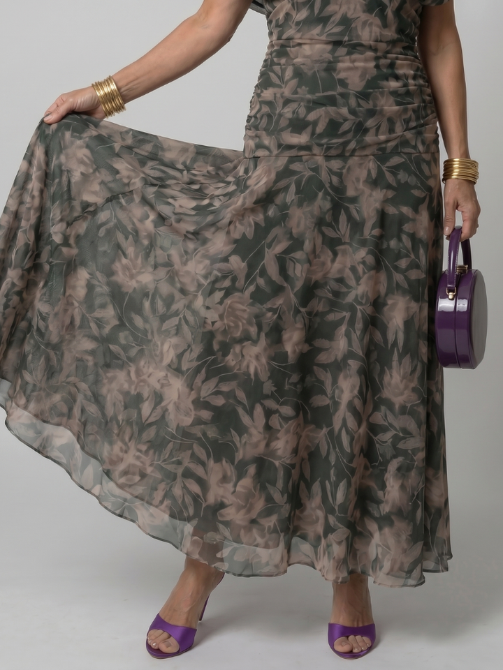 Sobria™ - Off-Shoulder Flowing Midi Dress