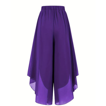 Doriana™ - Asymmetrical Wide-Leg Chiffon Pants