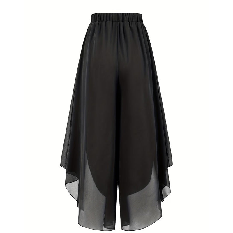 Doriana™ - Asymmetrical Wide-Leg Chiffon Pants