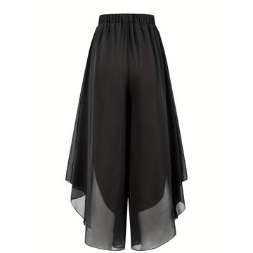 Doriana™ - Asymmetrical Wide-Leg Chiffon Pants