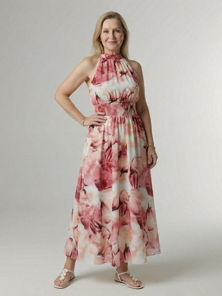 Reniella™ - Halter Midi Dress