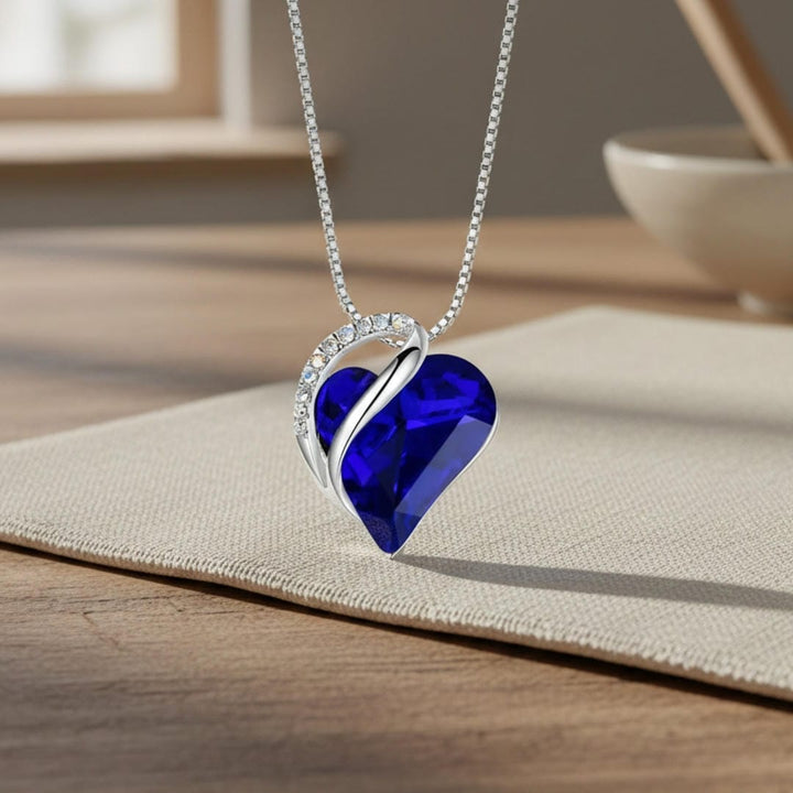 Sovrana™ - Eternal Heart Sapphire Necklace