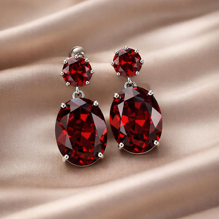 Majestic Zirconia White Gold Earrings