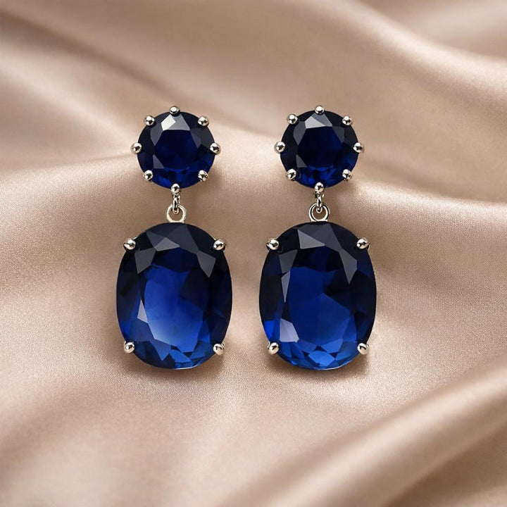 Majestic Zirconia White Gold Earrings