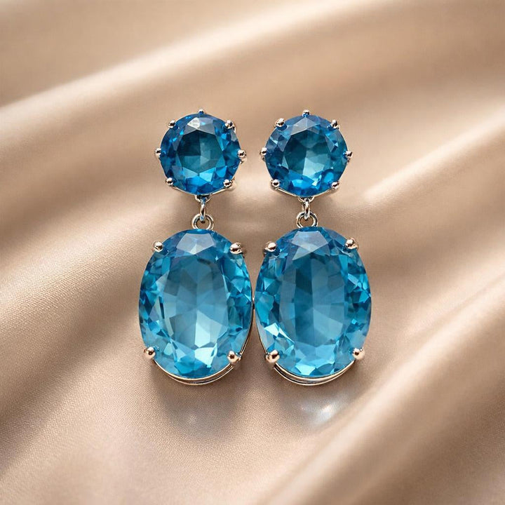 Majestic Zirconia White Gold Earrings