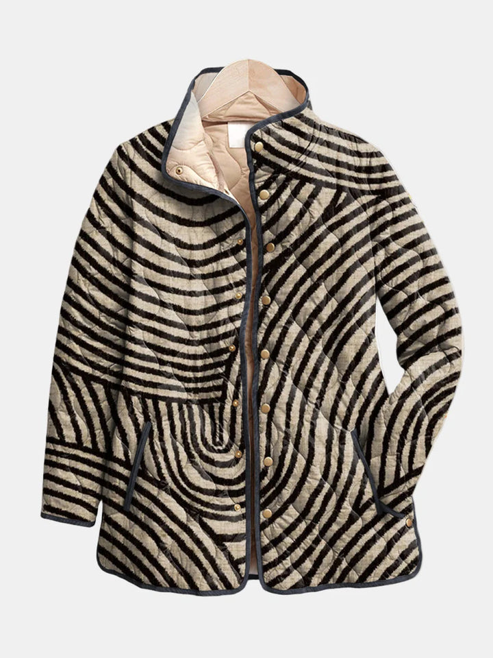 Juliette - Quilted Jacket with Floral Print