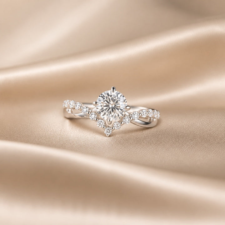 Aurora Zirconia-Embellished White Gold Ring