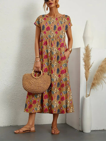 Diana™ - Elegant Floral Dress