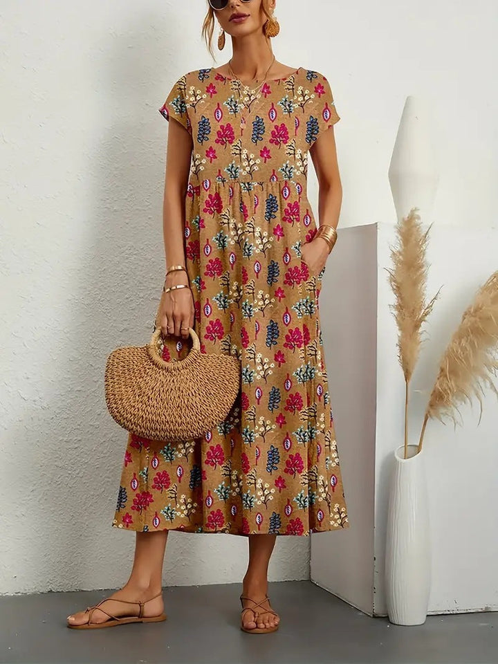 Diana™ - Elegant Floral Dress