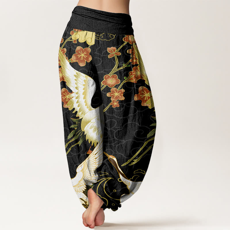 Rosavienne™ - Crane & Floral Pants