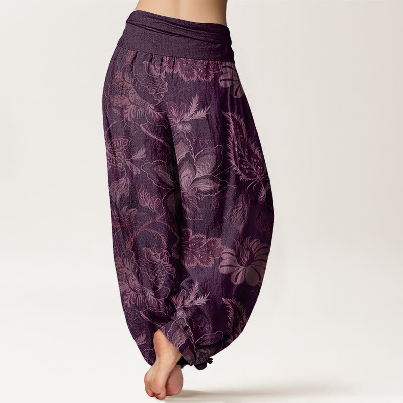 Roseline™ - Floral Cotton Harem Pants