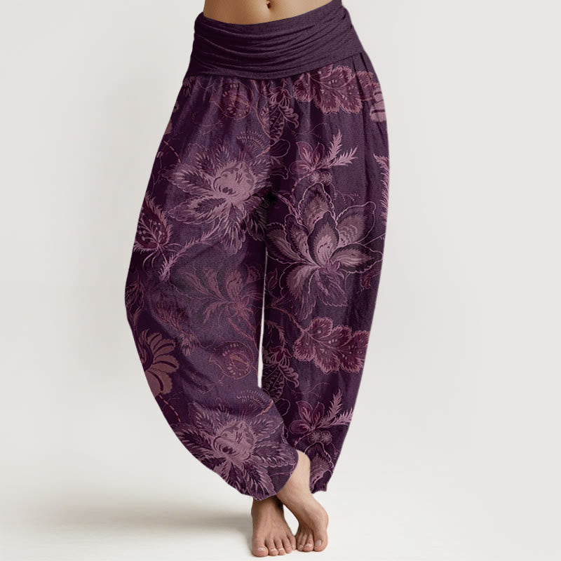 Roseline™ - Floral Cotton Harem Pants
