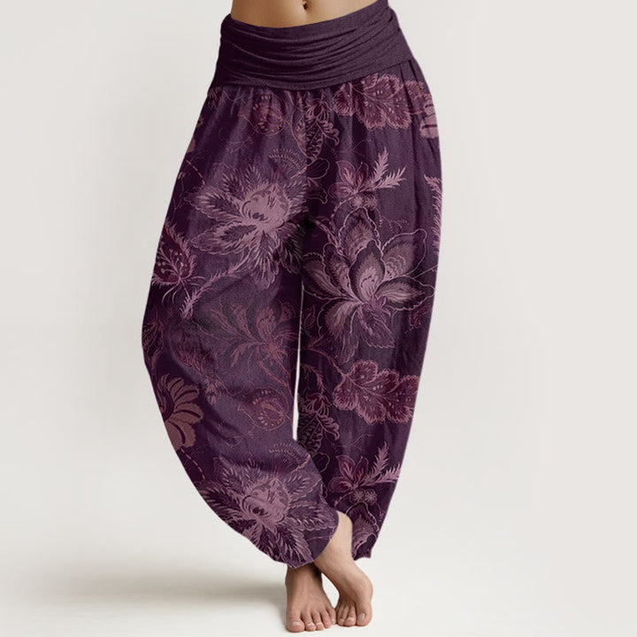 Roseline™ - Floral Cotton Harem Pants