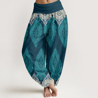 Maravelle™ - Feather & Floral Pattern Pants