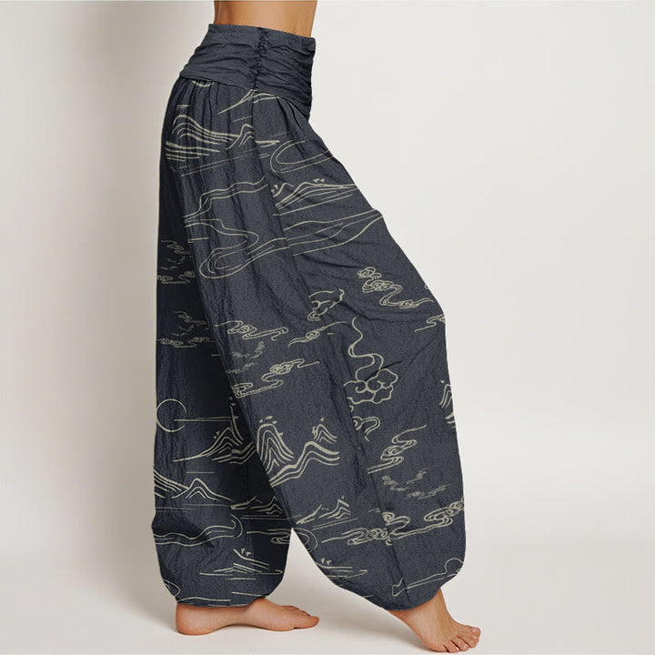 Aurienne™ - Mountain & Moon Design Pants
