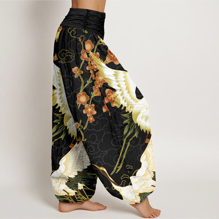 Rosavienne™ - Crane & Floral Pants