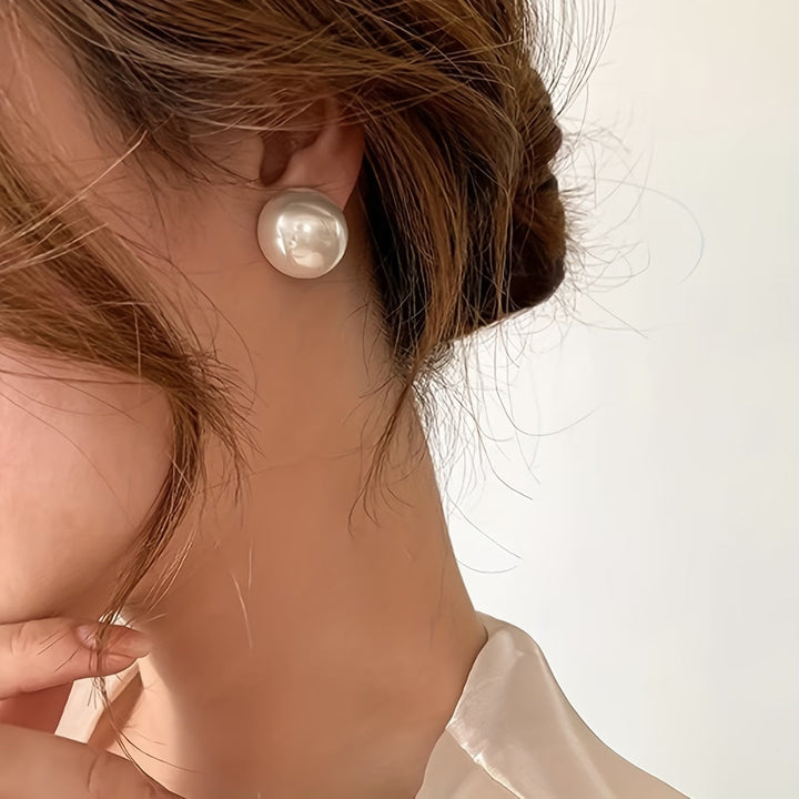 Statement Pearl Stud Earrings