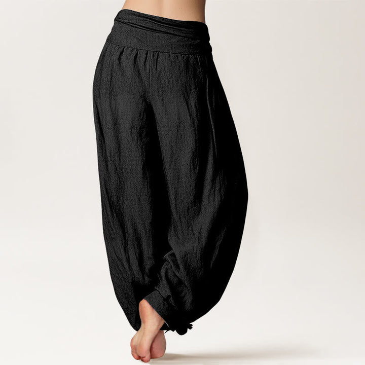 Veloura™ - Black Harem Pants