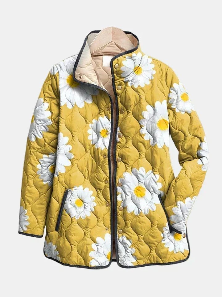 Juliette - Quilted Jacket with Floral Print