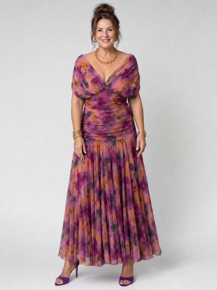 Sobria™ - Off-Shoulder Flowing Midi Dress