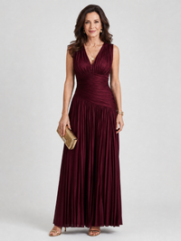 Violeta™ - V-Neck Midi Dress