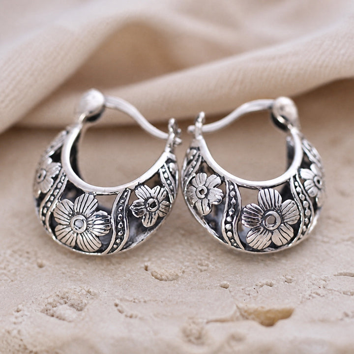 Evella™ - Signature Floral Hoop Earrings