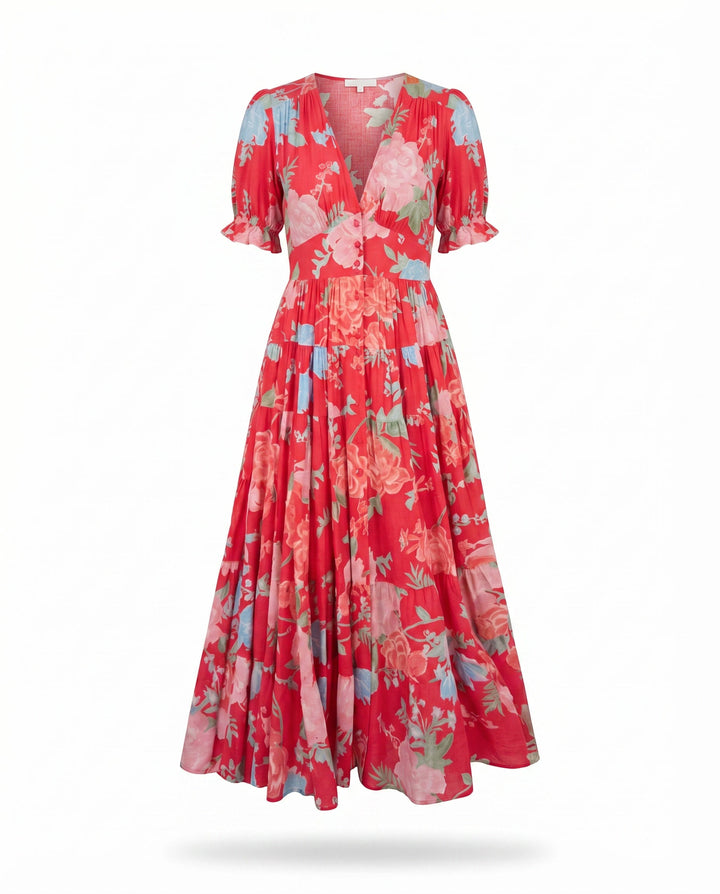 Meadow-Inspired Print Dress