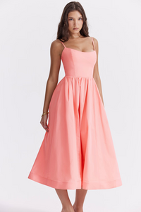 Lisette™ - Summer Corset Midi Dress