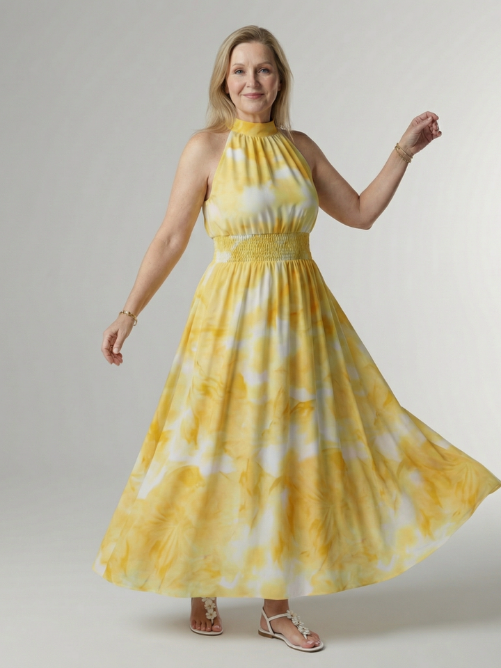 Reniella™ - Halter Midi Dress