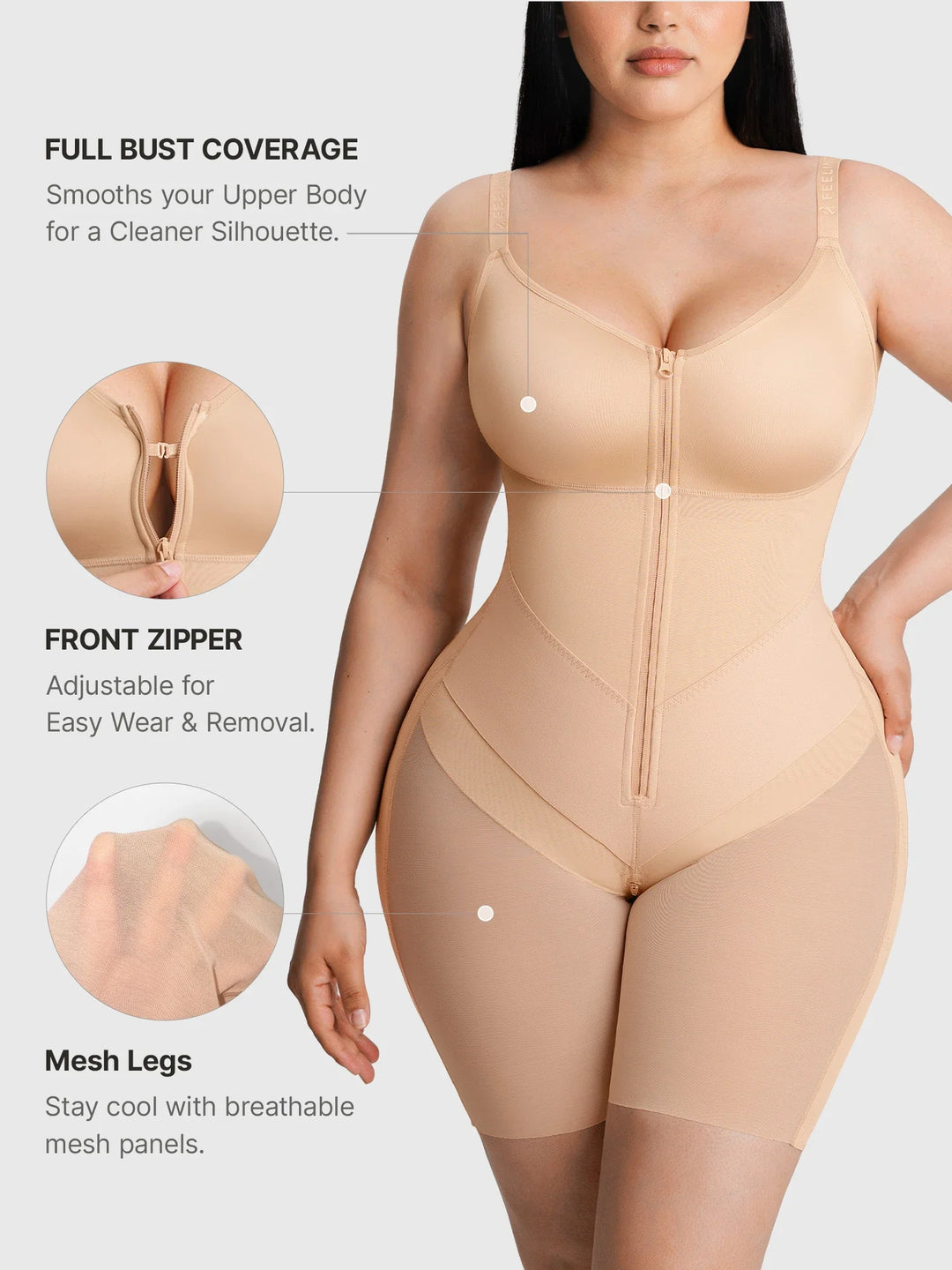 Curvell - Full-Coverage Tummy Control Shaper