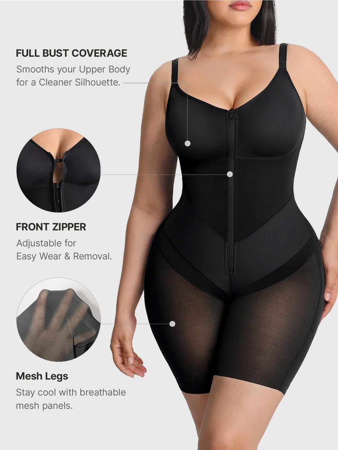 Curvell - Full-Coverage Tummy Control Shaper