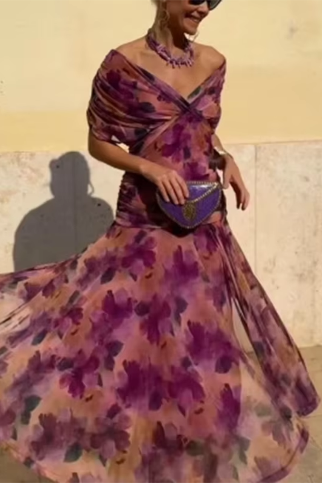 Calixta™ - V-Neck Maxi Dress