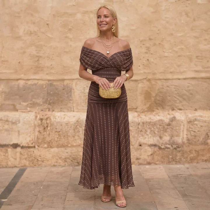 Savina™  - Flowing Geometric Dress