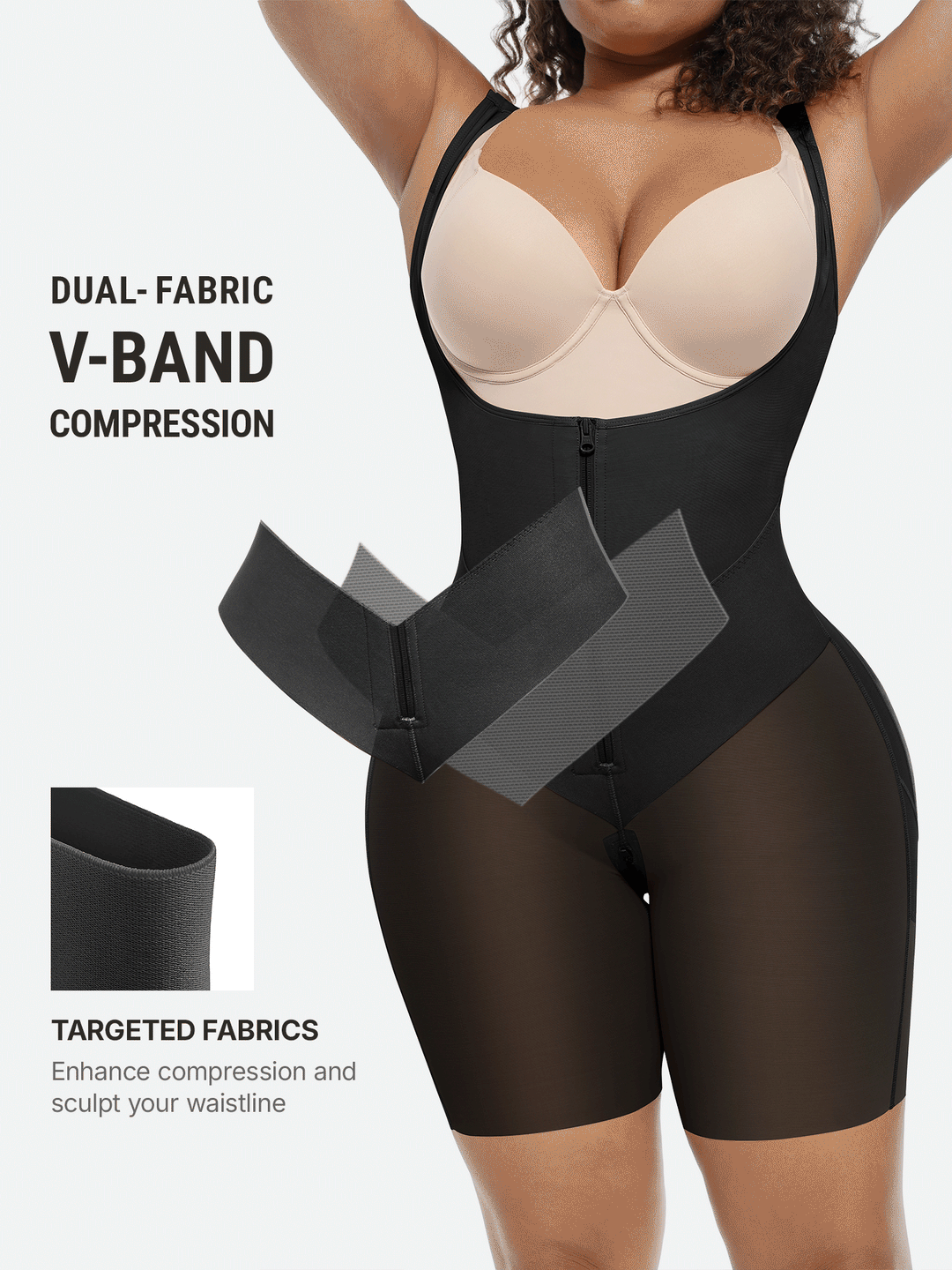 Velora - V-Shaped Tummy Control Butt Lift Bodysuit