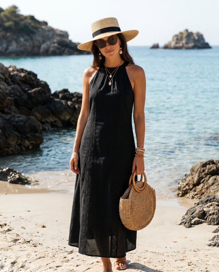 Amarante™ - White Linen Dress