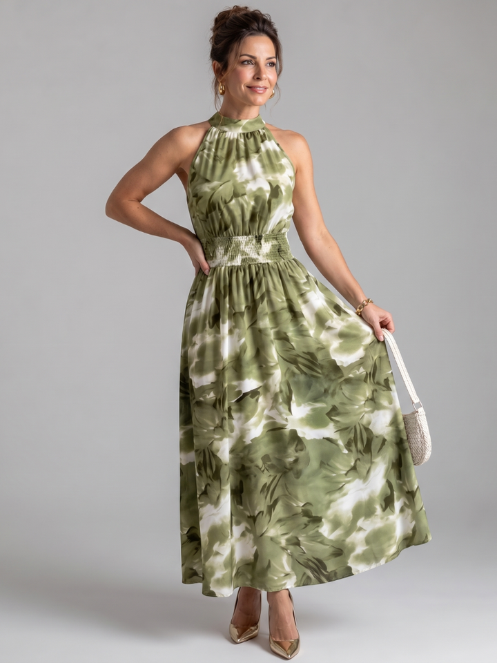 Zariyah™ - Gathered Waist Midi Dress
